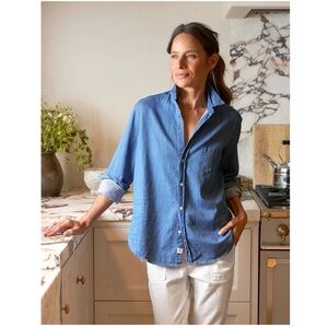 Frank & Eileen Famous Denim Shirt in Vintage Stonewashed Indigo